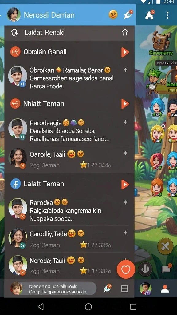 77singa - Tampilan awal permainan yang menarik dan informatif.