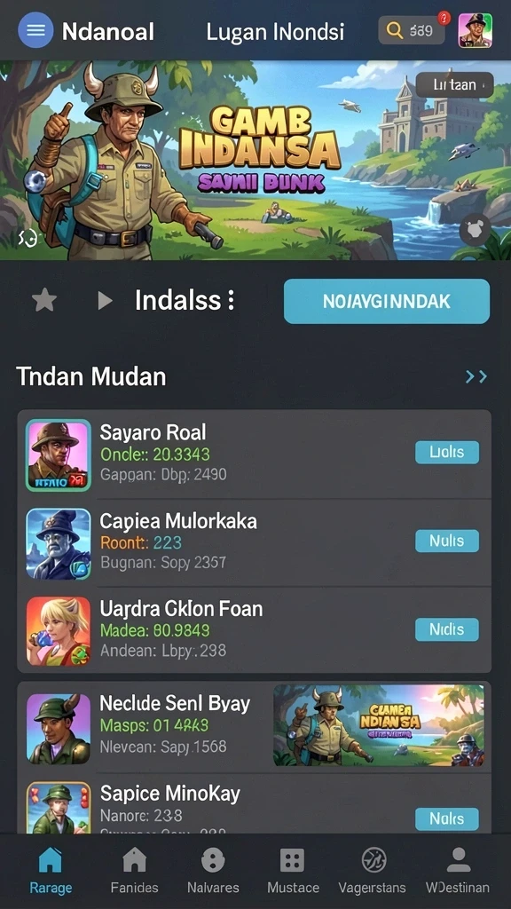 gb777 - Tampilan menu yang intuitif dan mudah dinavigasi.