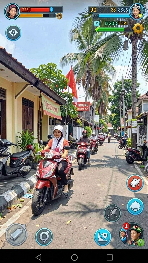 t6 - Tampilan grafis yang memukau dan penuh warna.